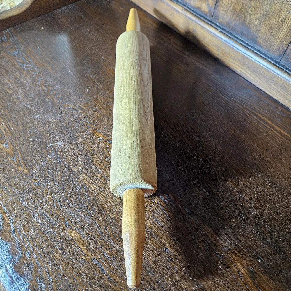 Vintage Wooden Rolling Pin Solid Wood.